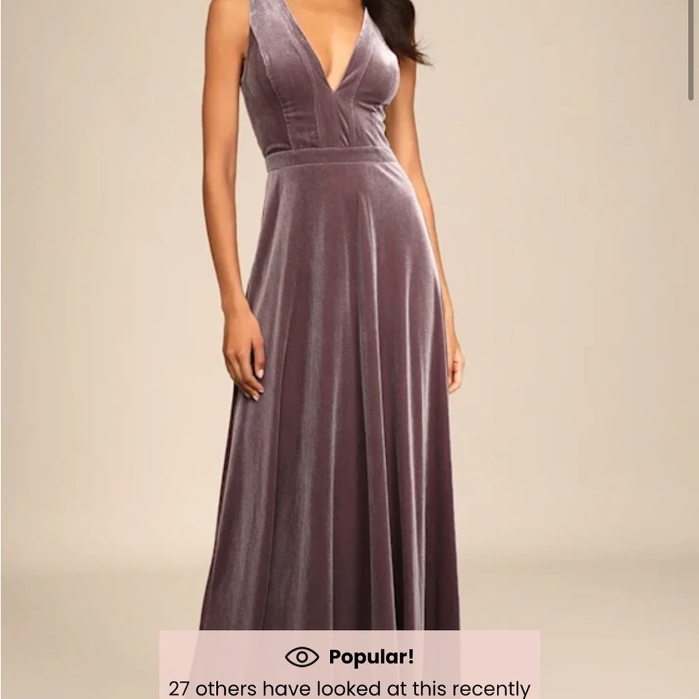 Lulu's Deep Purple Maxi Dress